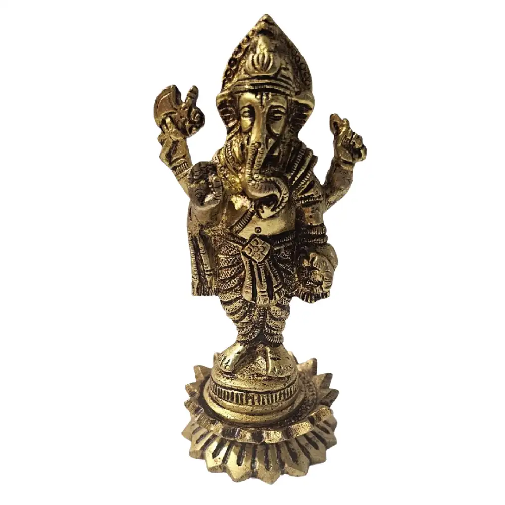 Handcrafted Ganesha Brass Statue Online in India